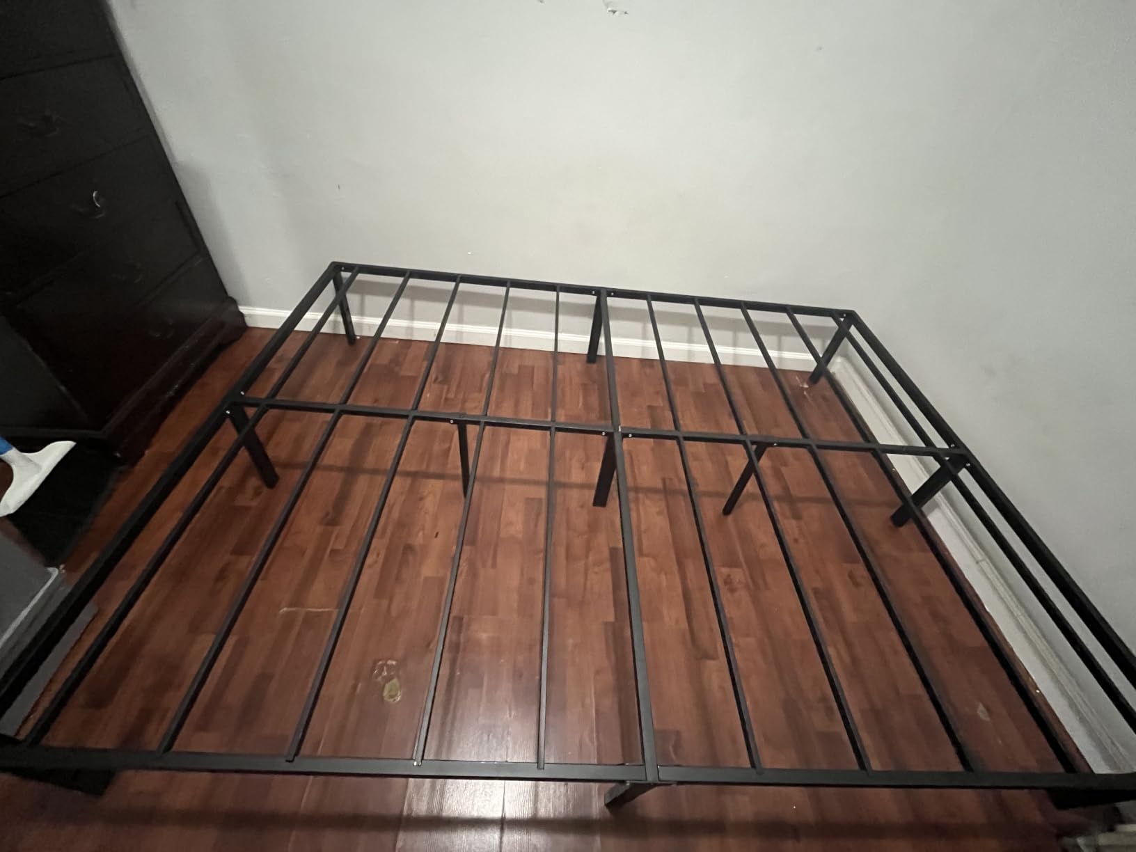 Queen Bed Frame 11 Legs Support Metal Platform with Storage Space | Heavy Duty Steel Slat Support 14 Inch Queen Size Bedframe, Quick & Easy Assembly, Mattress Ready - No Box Spring Needed customer photo 1