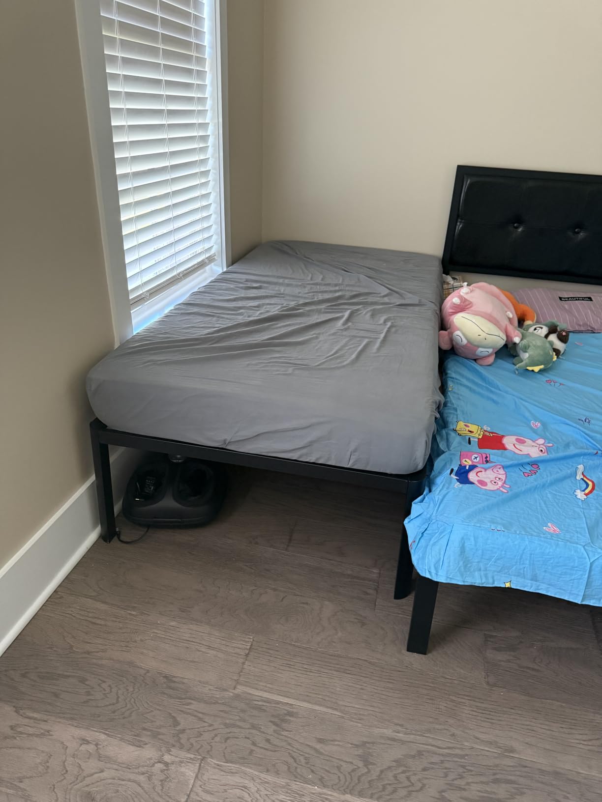Queen Bed Frame 11 Legs Support Metal Platform with Storage Space | Heavy Duty Steel Slat Support 14 Inch Queen Size Bedframe, Quick & Easy Assembly, Mattress Ready - No Box Spring Needed customer photo 2