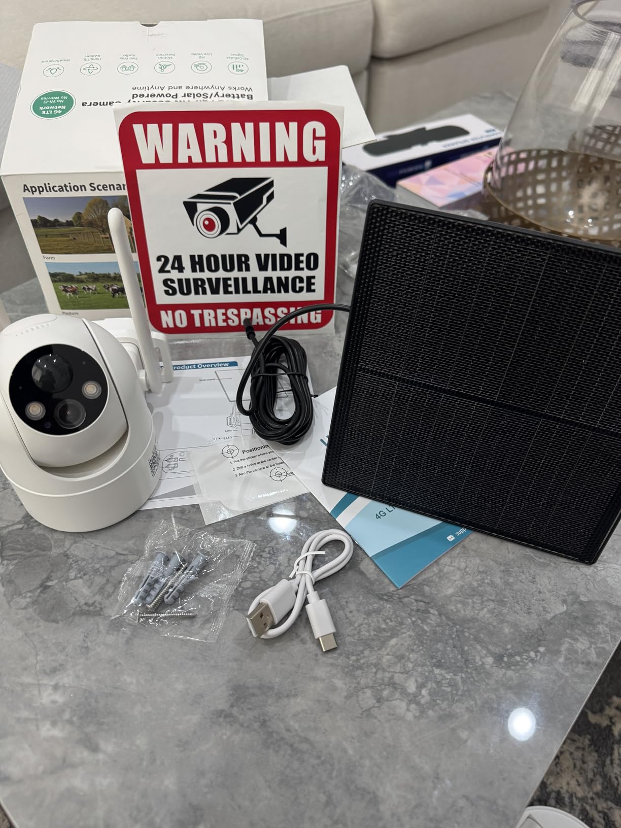 LIWAN 4G LTE Cellular Security Cameras, No WiFi Needed, 2K Off-Grid Cam | Solar Camera Outdoor Wireless, 2K Color Night Vision, IP66, 360° PTZ View for Farm, Ranch, Remote Property, Built in SIM Card customer photo 2
