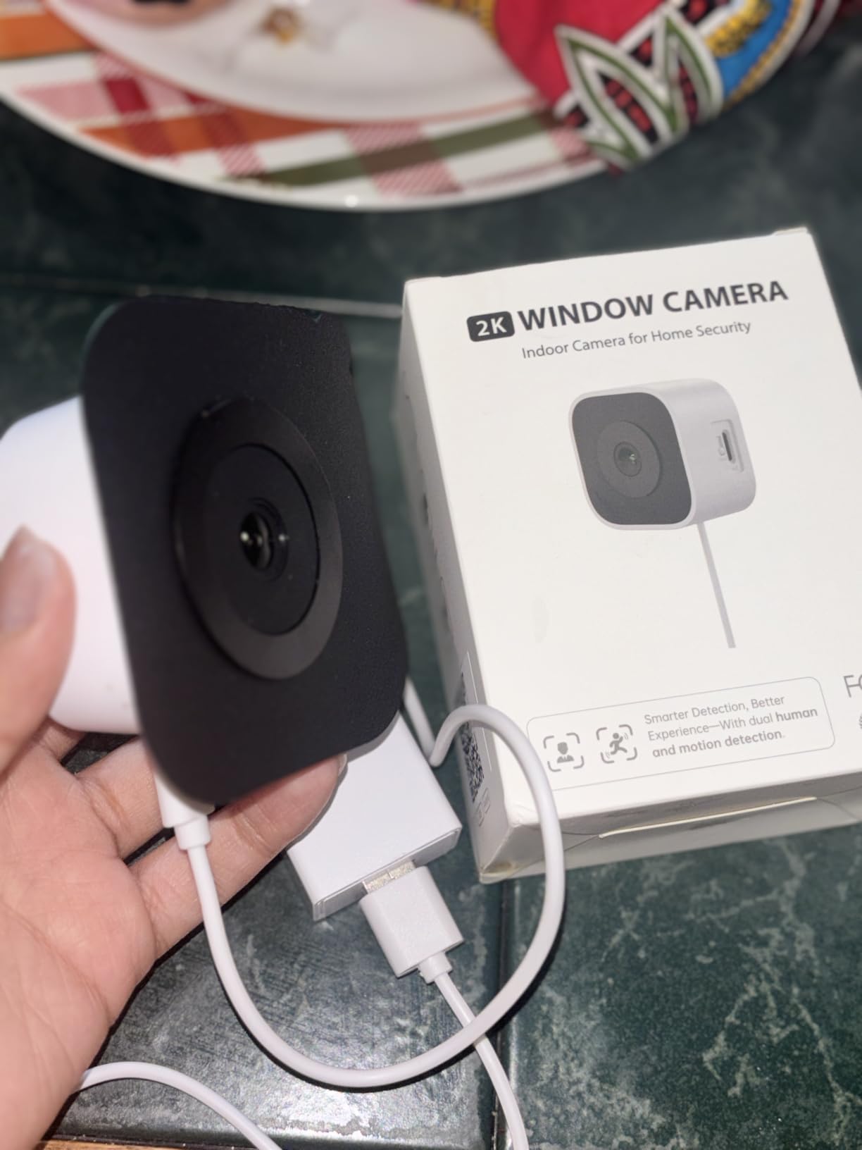 (2 Pack) 2K 3MP Window Camera with Night Vision for Home Security | 5GHz & 2.4GHz WiFi Indoor Safeview Cameras, Anti-Glare Design, Motion & Human Detection, Easy & Quick Setup, 24/7 Recording customer photo 1