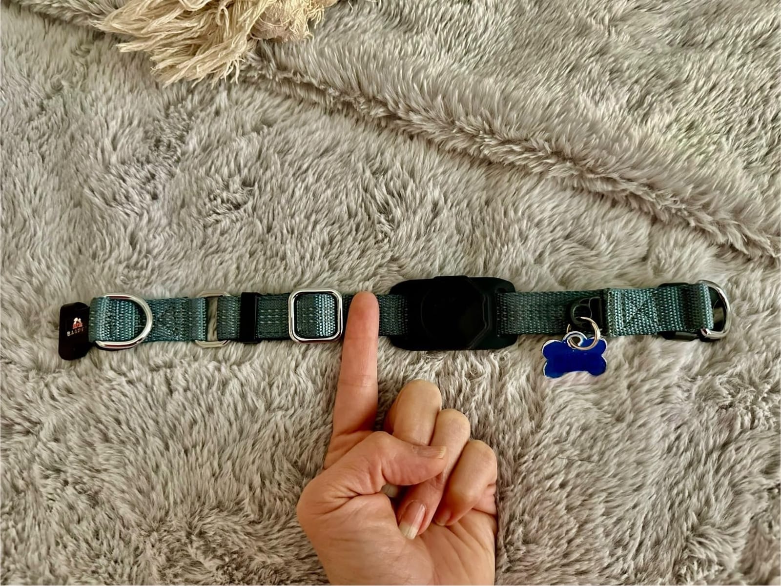 Smart Pet Tracker for Collar - Dog Tracker Pet Location Tracker with Holder | Real-Time Location, No Monthly Fee/ SIM Card, Works with Android Only, Ultra-Slim, IP68 Waterproof Holder (Black) customer photo 1