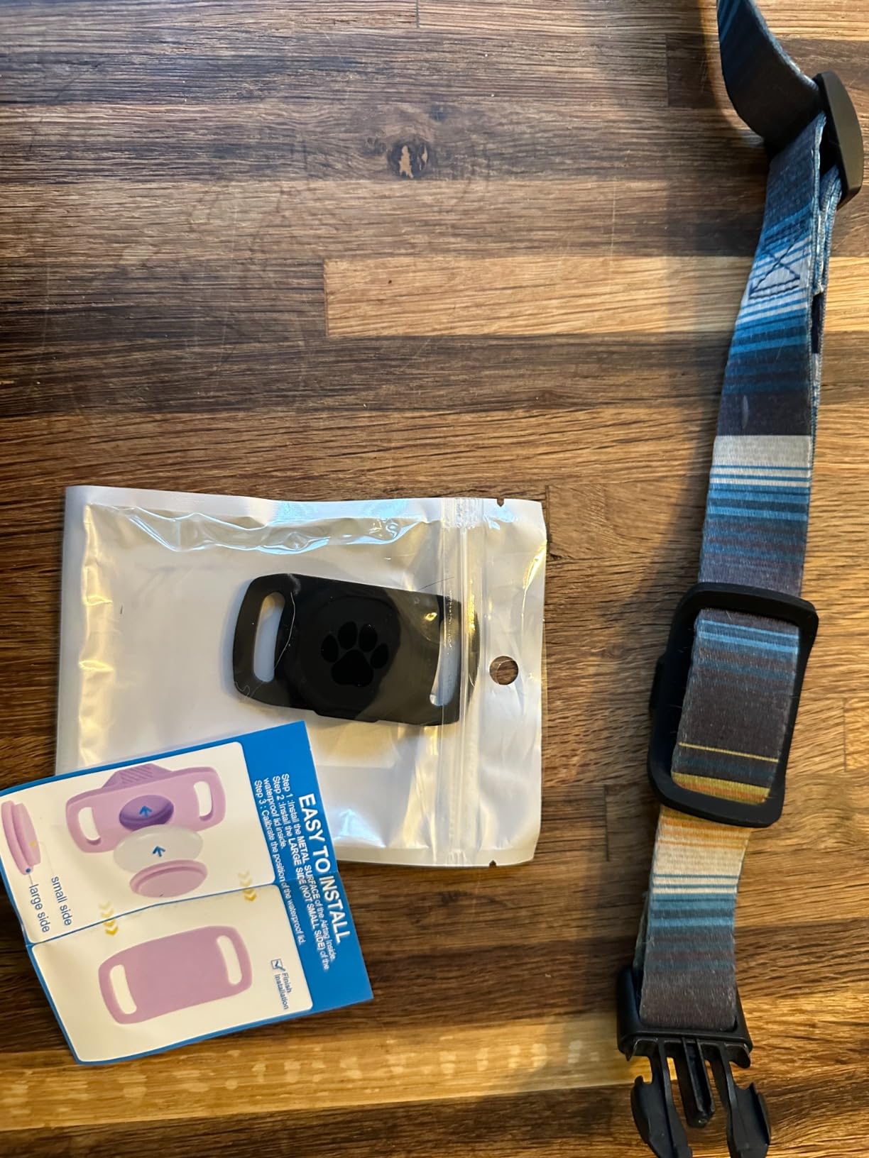 Smart Pet Tracker for Collar - Dog Tracker Pet Location Tracker with Holder | Real-Time Location, No Monthly Fee/ SIM Card, Works with Android Only, Ultra-Slim, IP68 Waterproof Holder (Black) customer photo 2