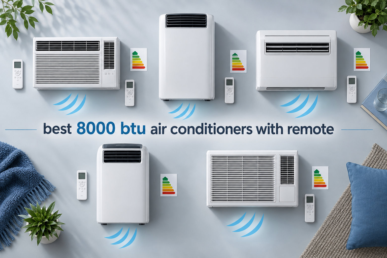 best 8000 btu air conditioners with remote