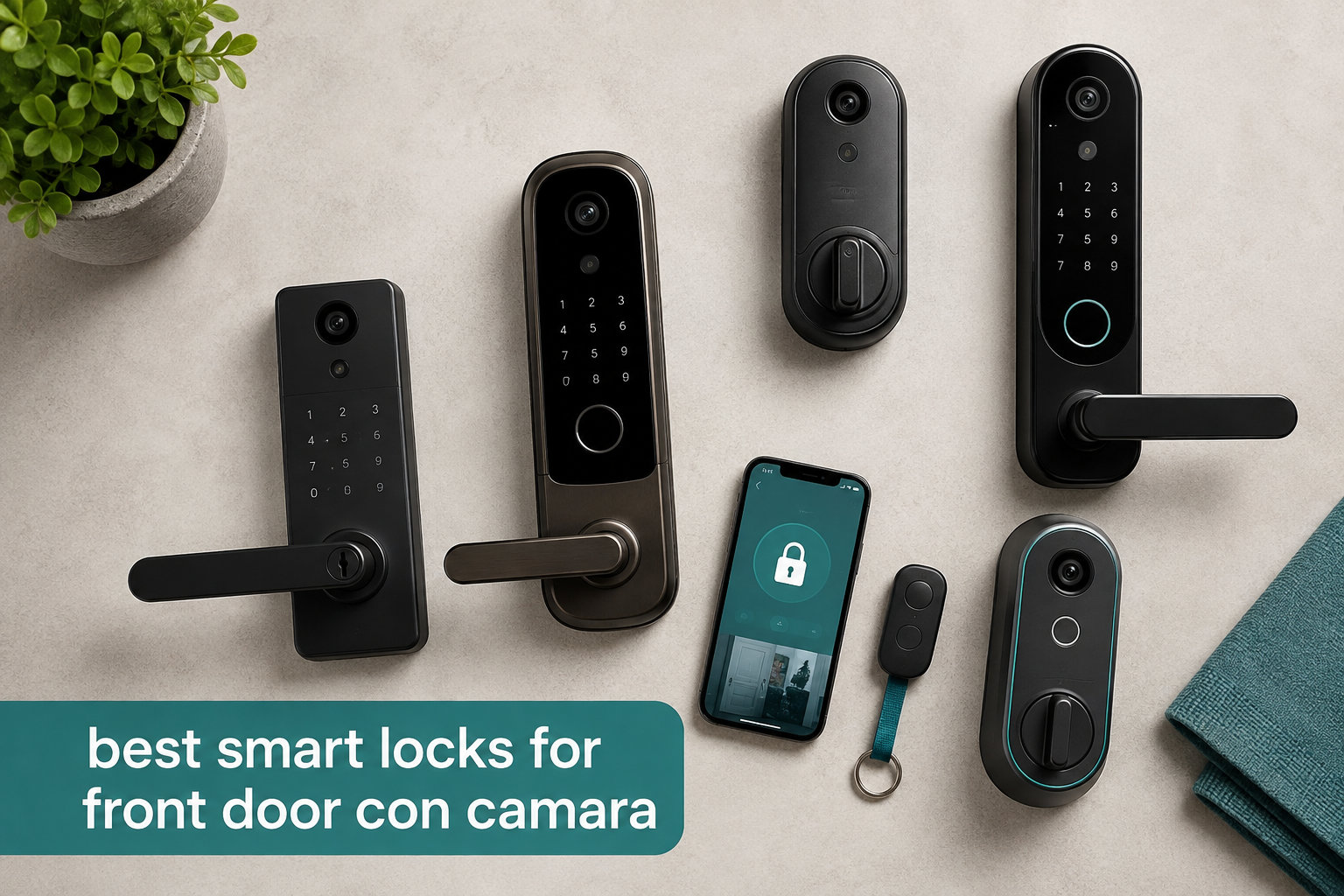 best smart locks for front door con camara
