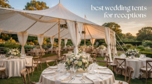 best wedding tents for receptions