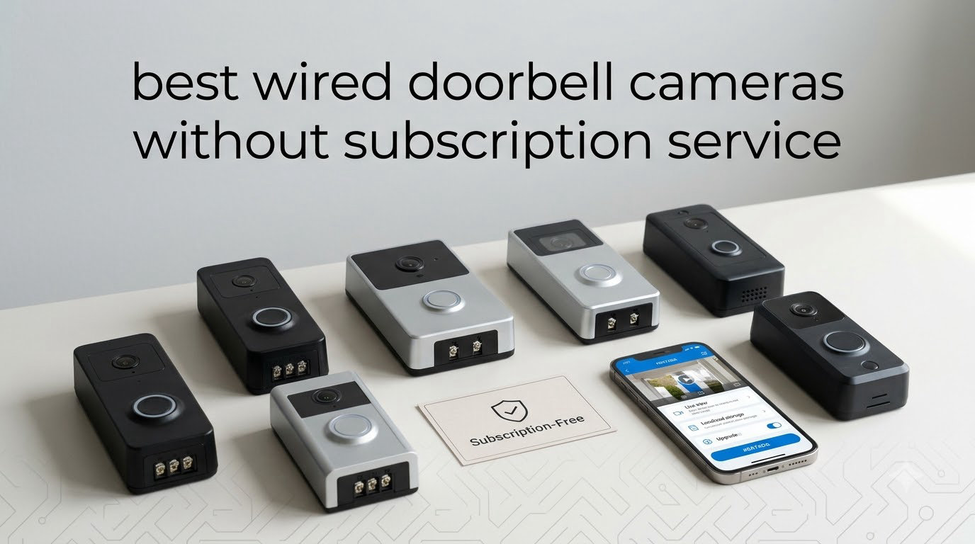 best wired doorbell cameras without subscription service