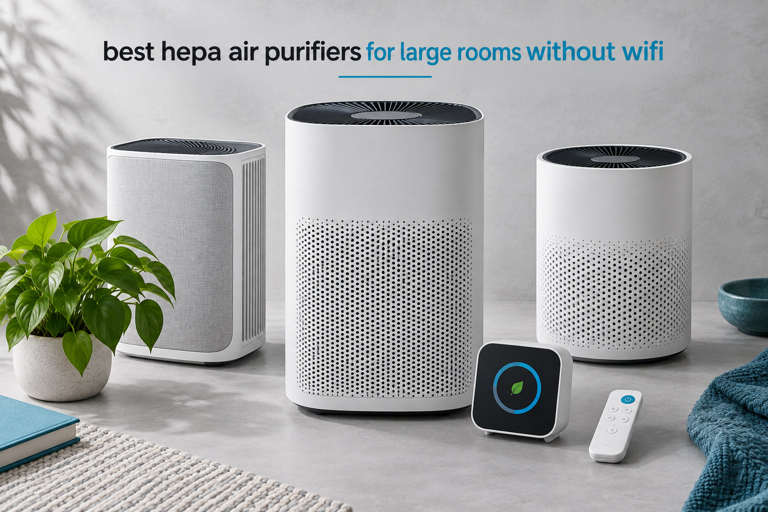 best hepa air purifiers for large rooms without wifi