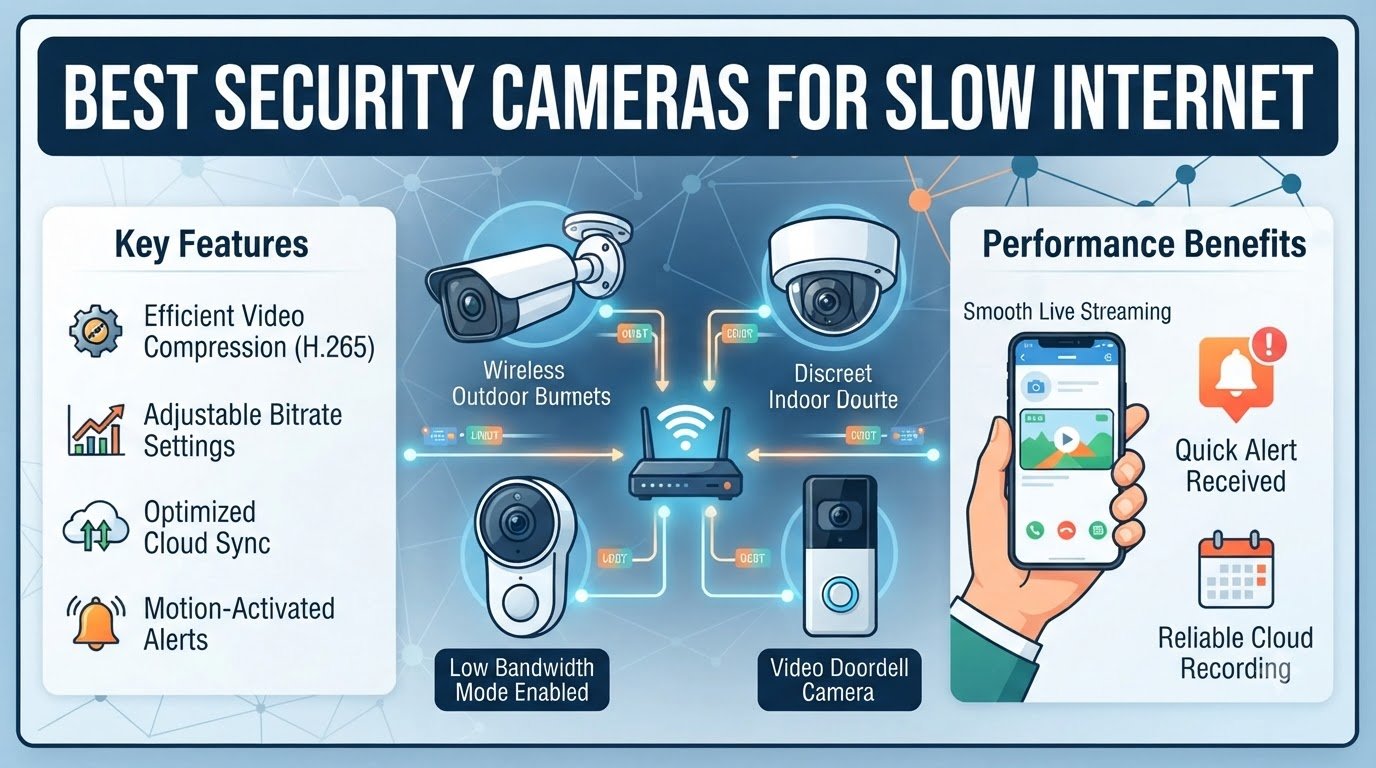 best security cameras for slow internet
