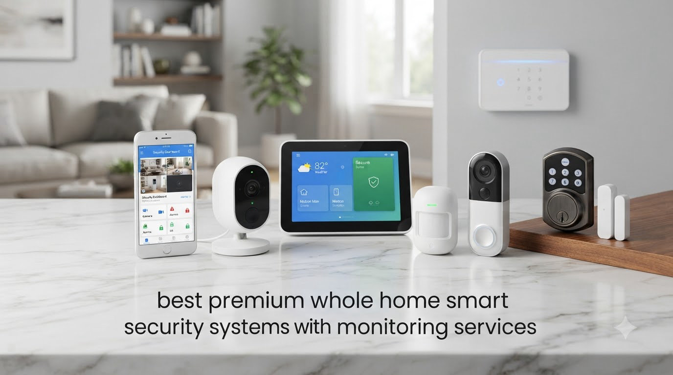 best premium whole home smart security systems with monitoring services
