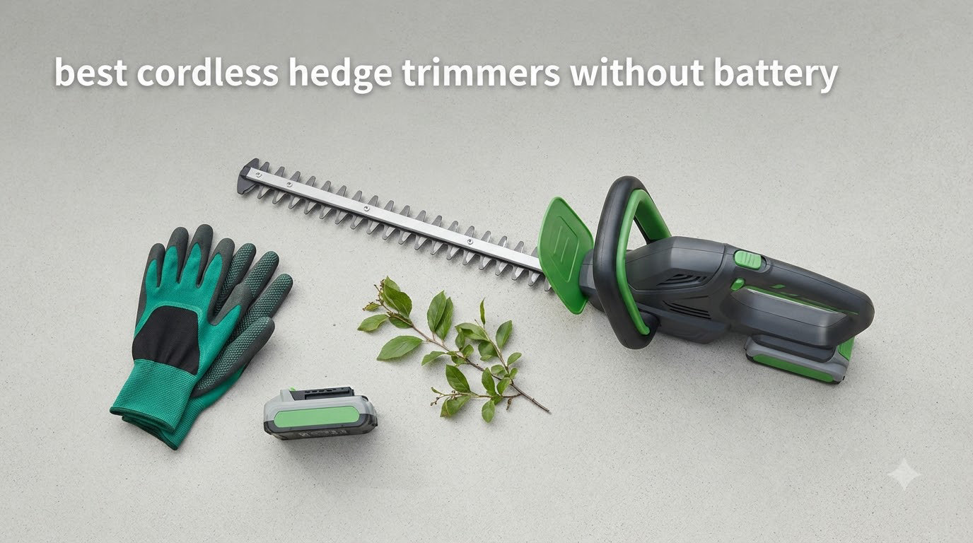 best cordless hedge trimmers without battery