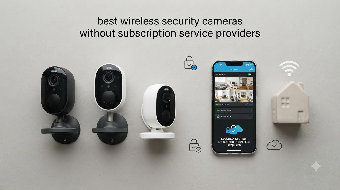 best wireless security cameras without subscription service providers
