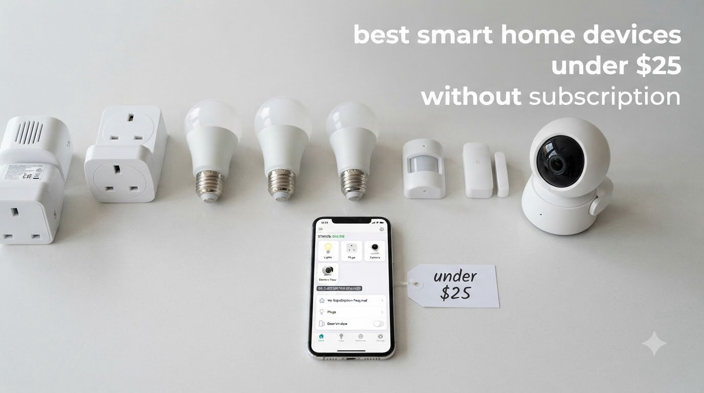 best smart home devices under $25 without subscription