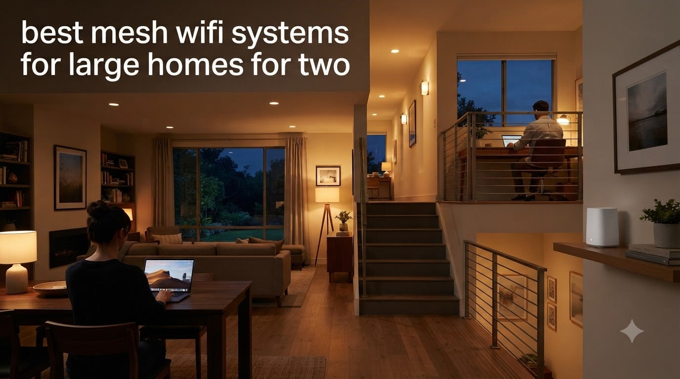best mesh wifi systems for large homes for two