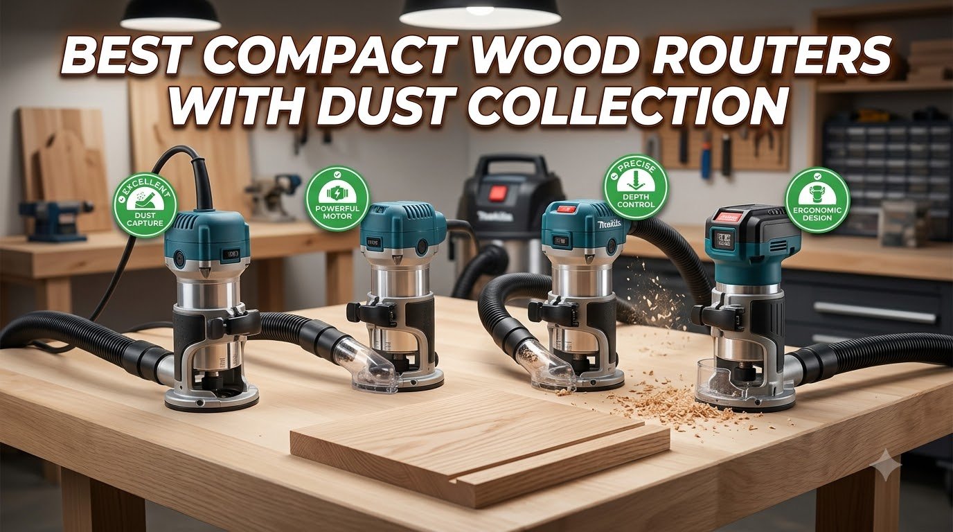 best compact wood routers with dust