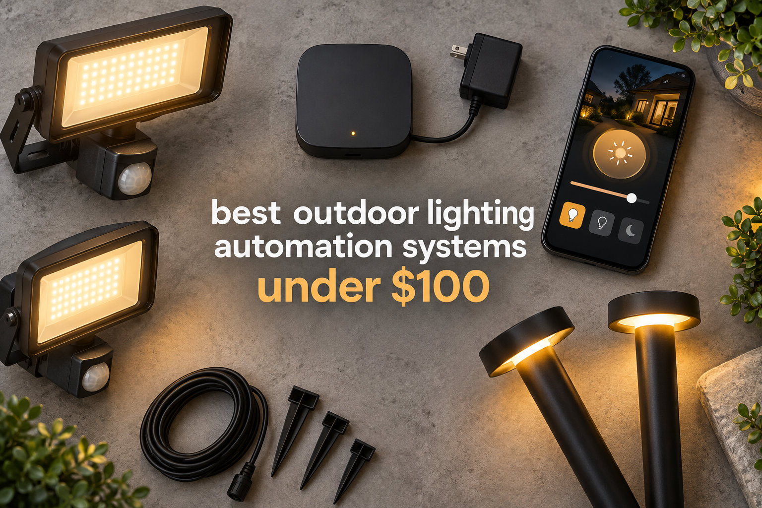 best outdoor lighting automation systems under $100
