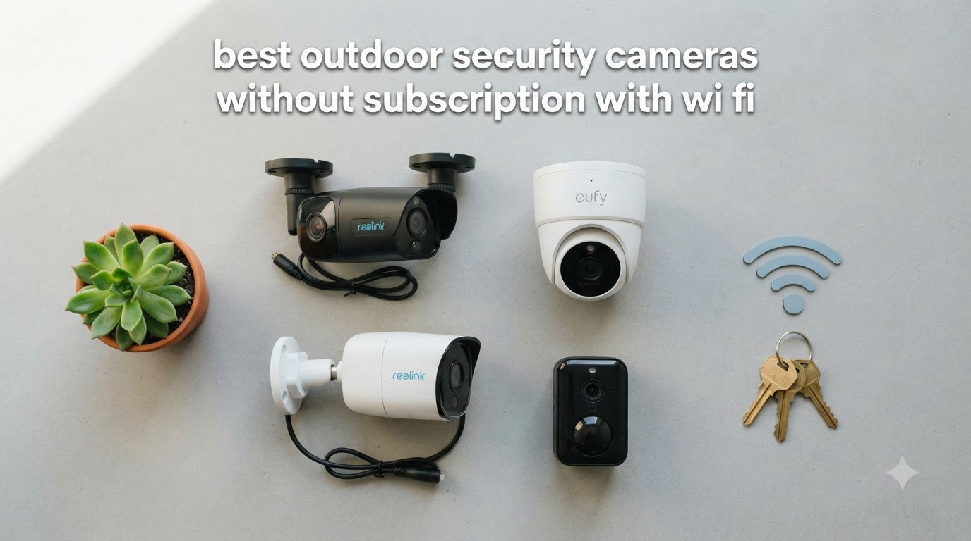 best outdoor security cameras without subscription with wi fi