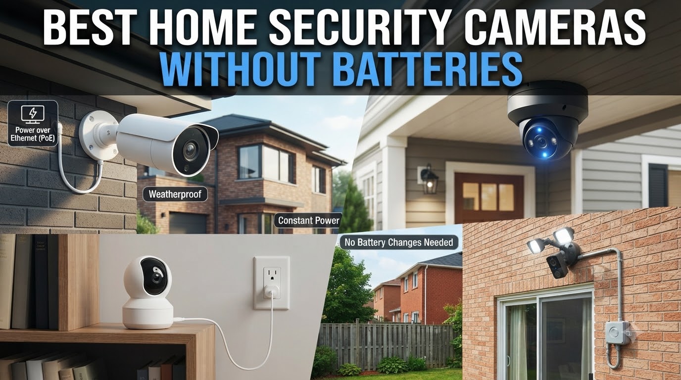 best home security cameras without batteries