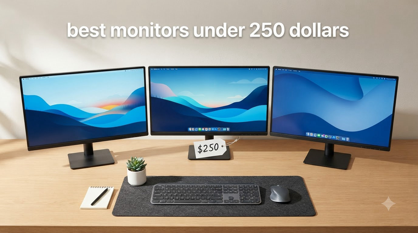 best monitors under 250 dollars
