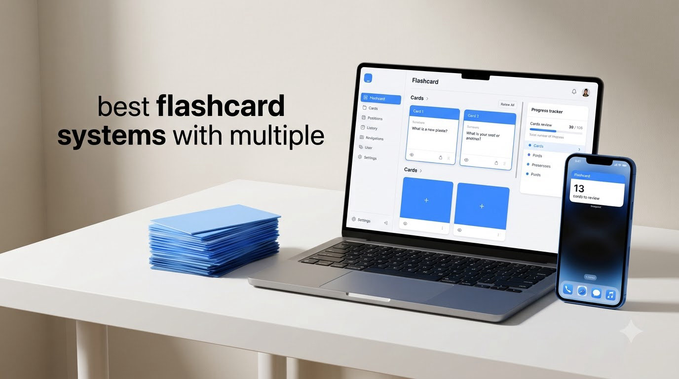 best flashcard systems with multiple