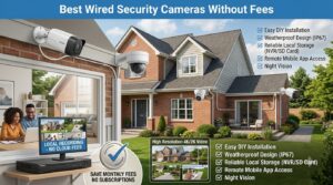 best wired security cameras without fees