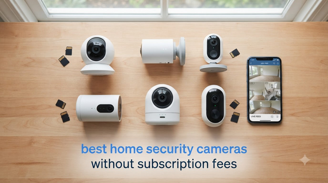 best home security cameras without subscription fees