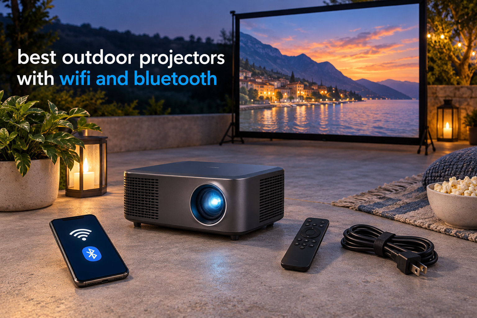 best outdoor projectors with wifi and bluetooth