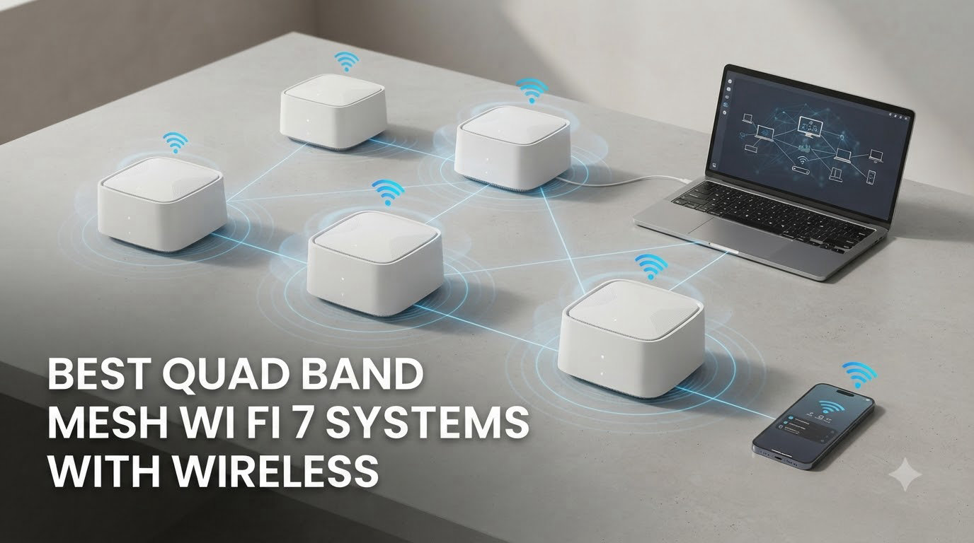 best quad band mesh wi fi 7 systems with wireless