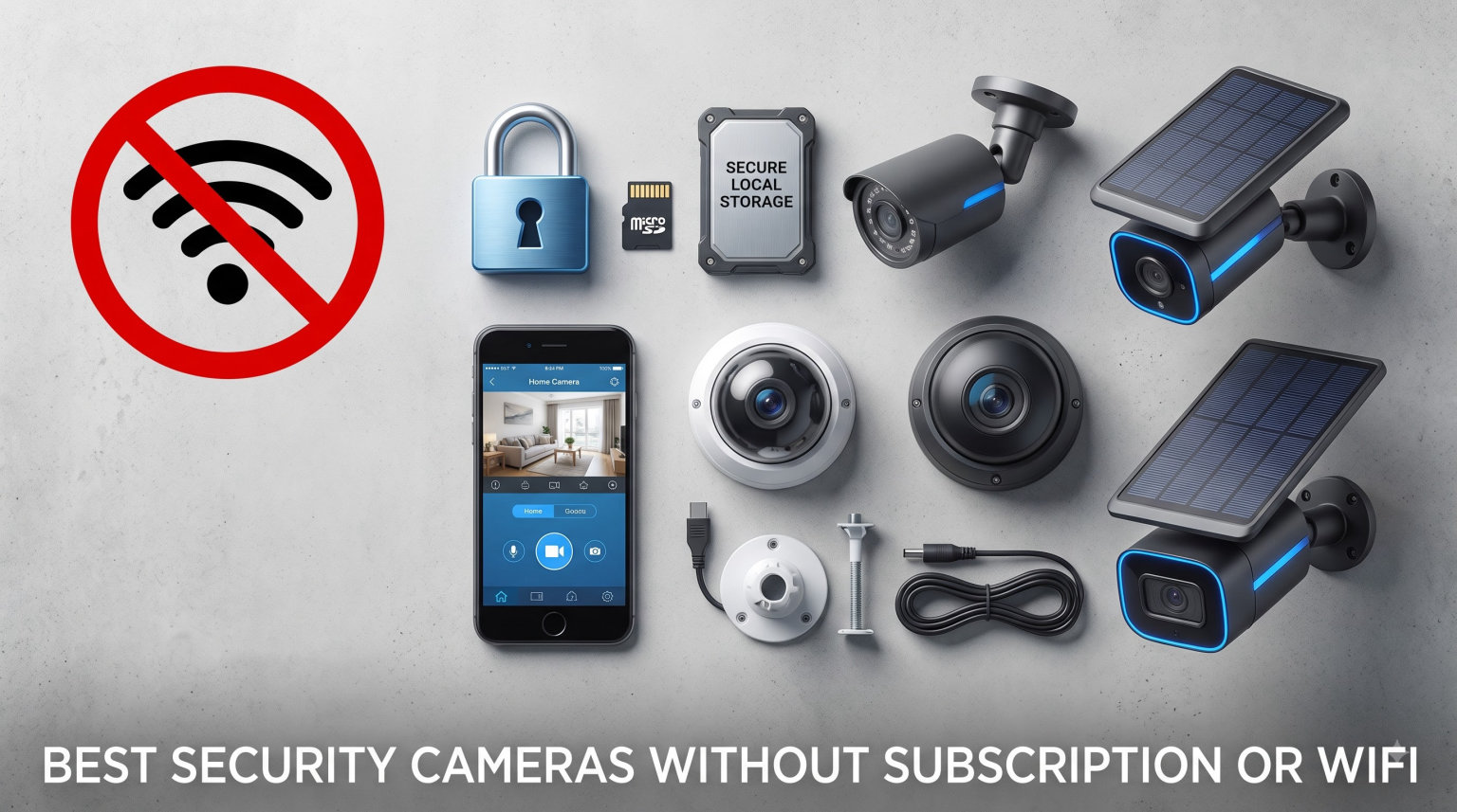 best security cameras without subscription or wifi