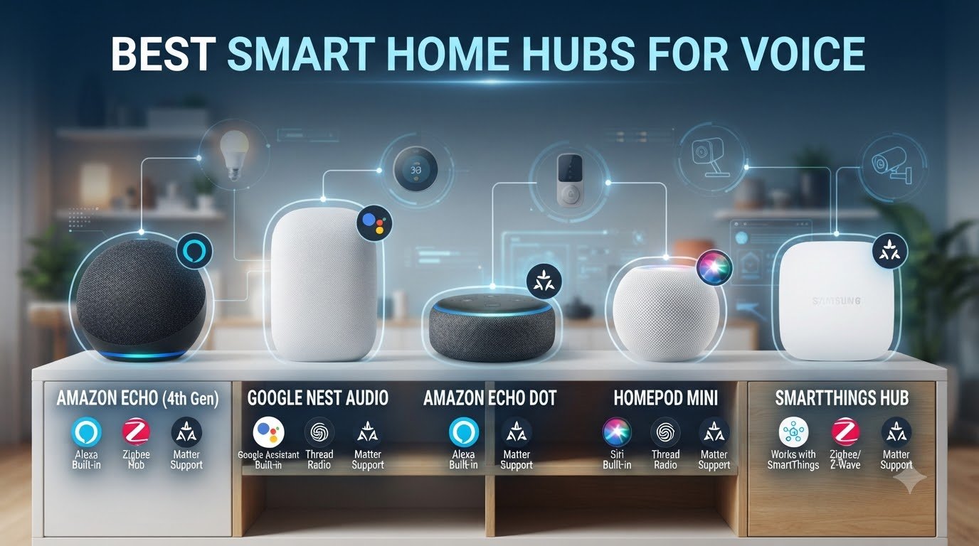 best smart home hubs for voice
