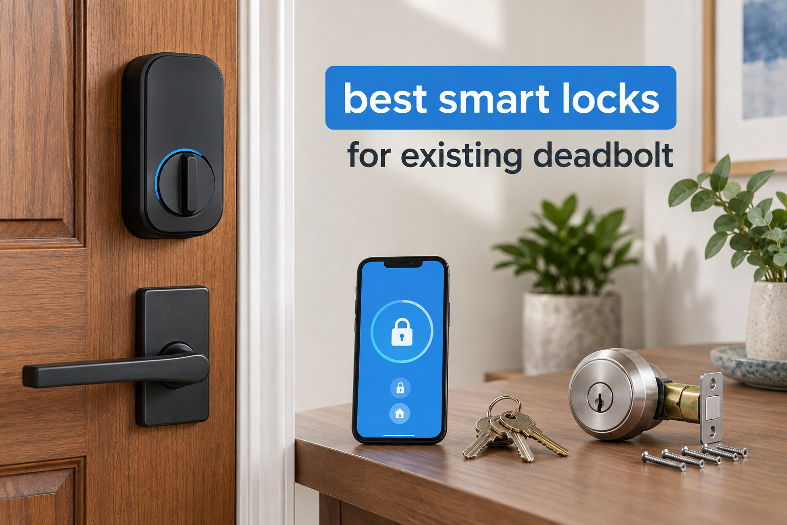 best smart locks for existing deadbolt