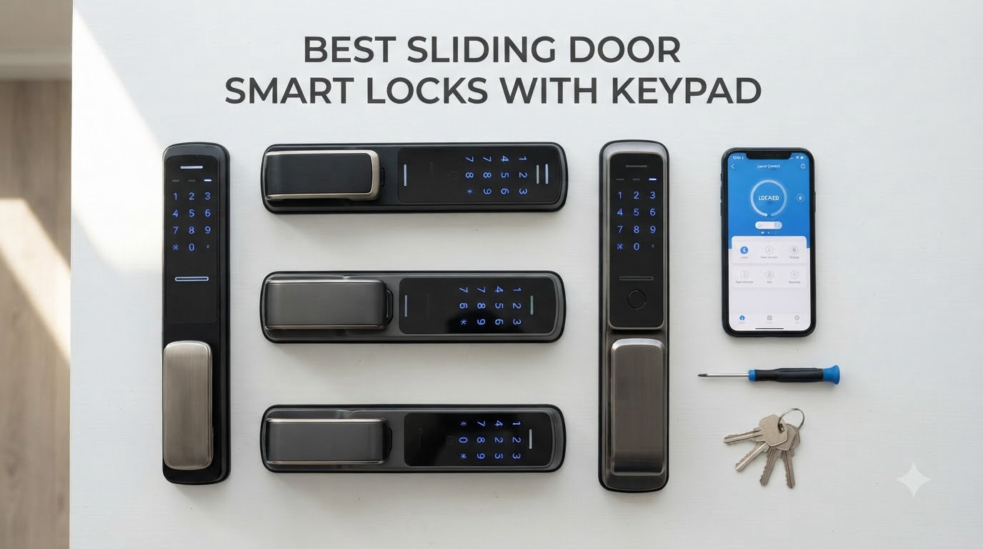 best sliding door smart locks with keypad