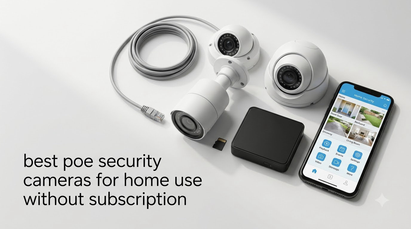 best poe security cameras for home use without subscription