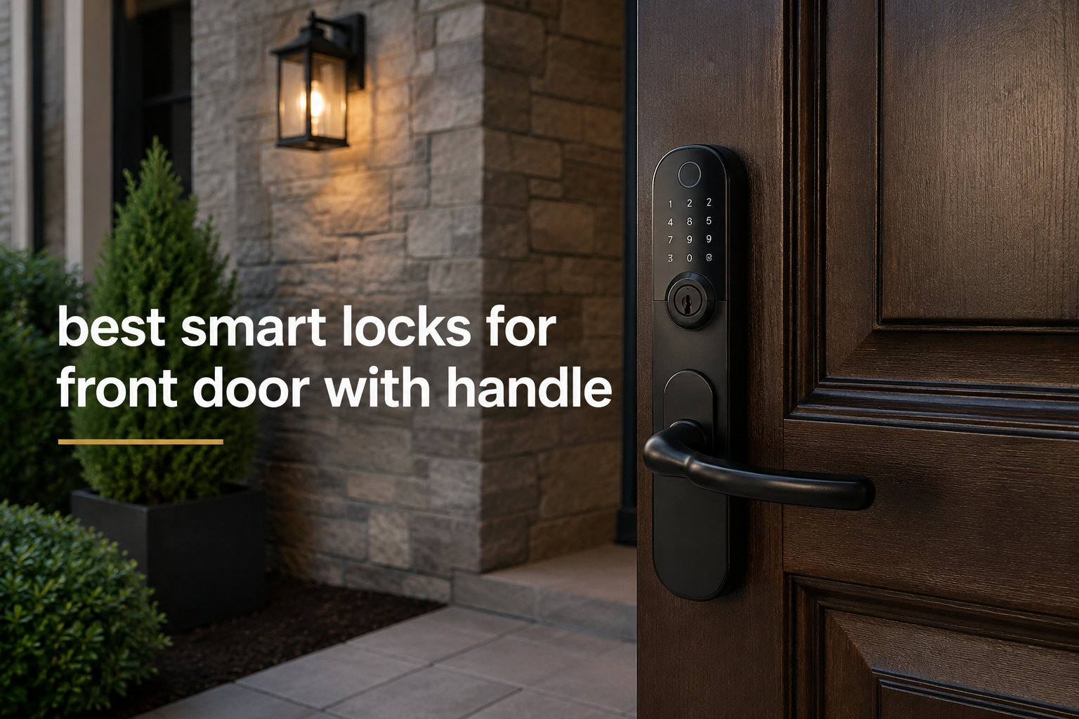 best smart locks for front door with handle