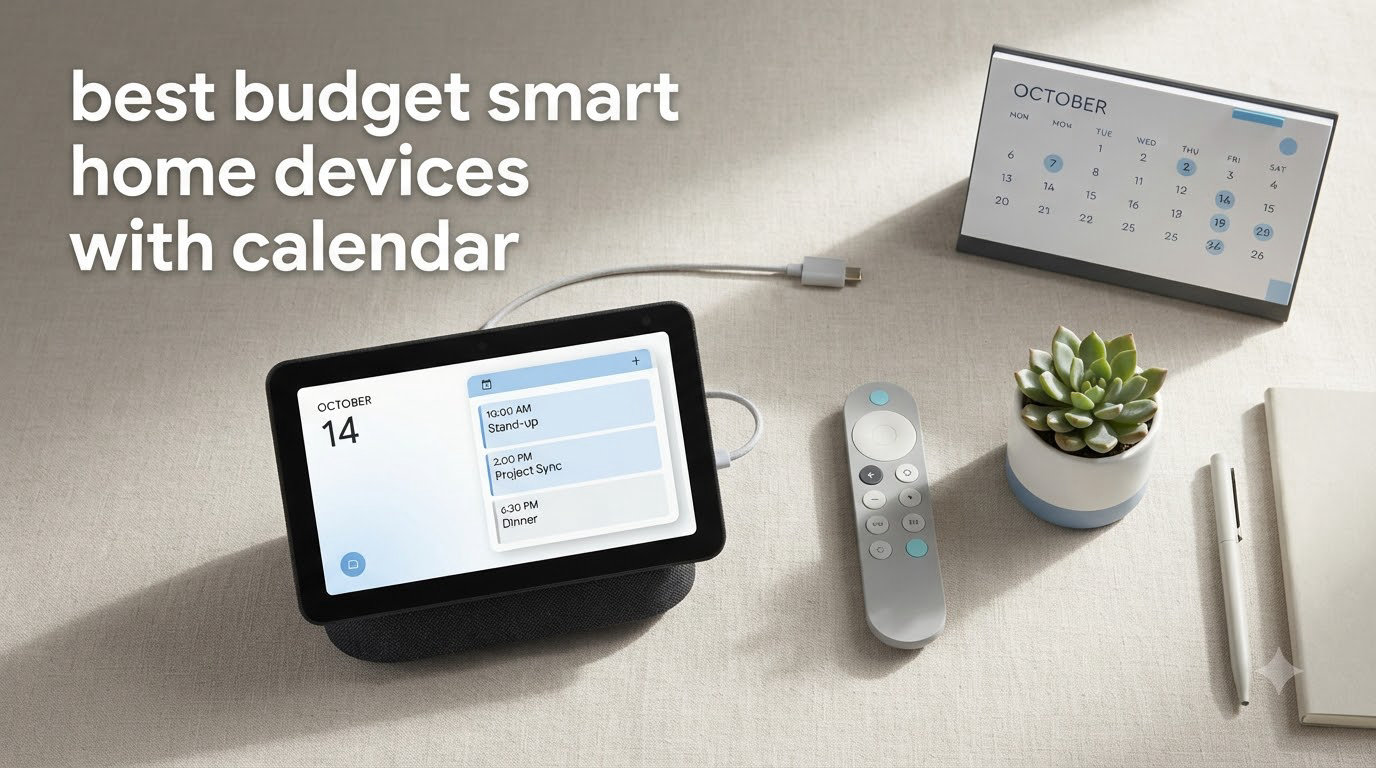 best budget smart home devices with calendar