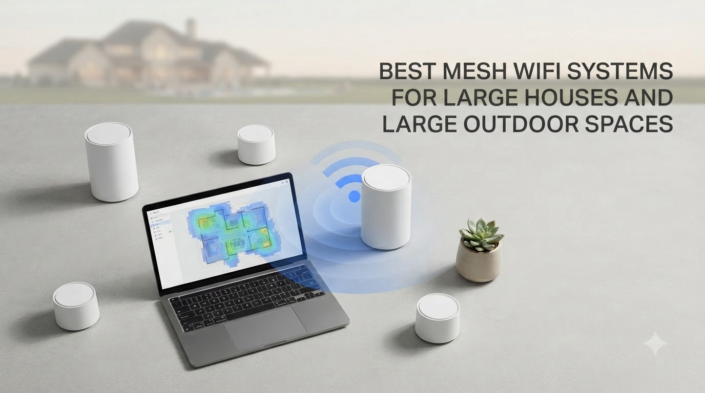 best mesh wifi systems for large houses and large outdoor spaces