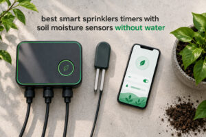 best smart sprinklers timers with soil moisture sensors without water