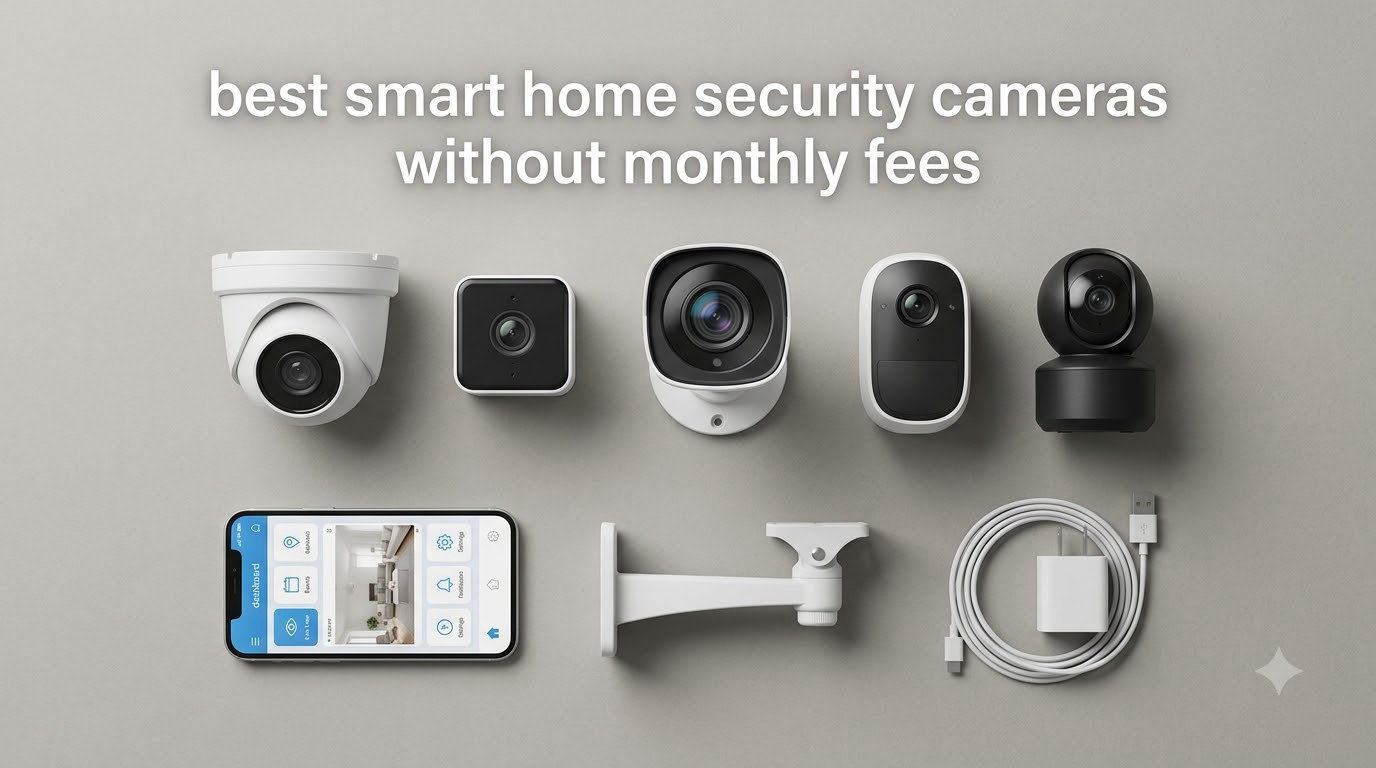 best smart home security cameras without monthly fees