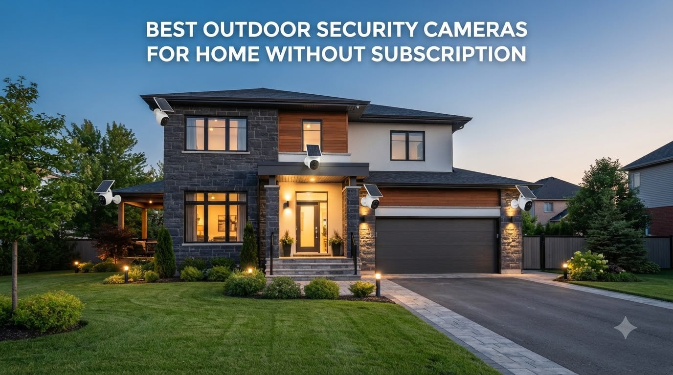 best outdoor security cameras for home without subscription