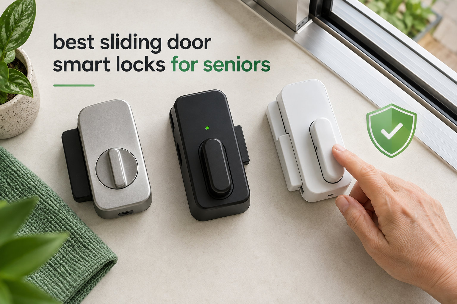 best sliding door smart locks for seniors