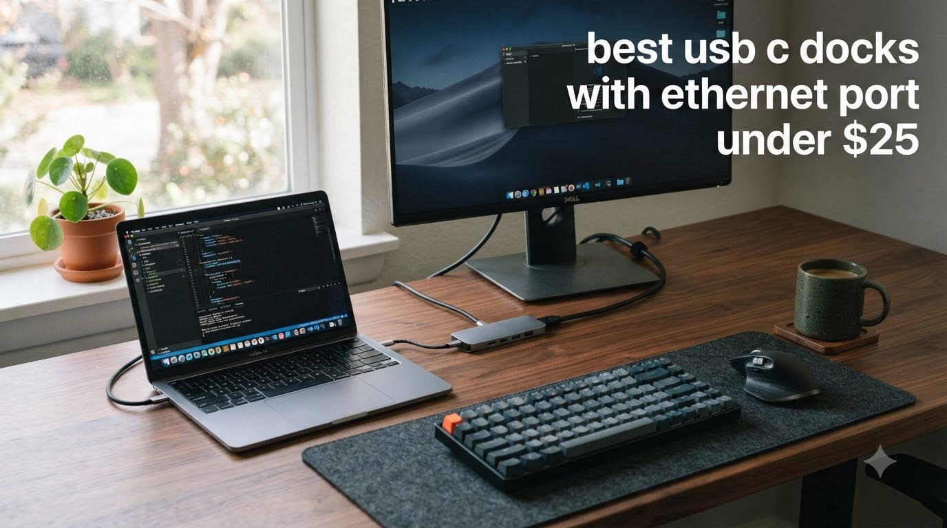 best usb c docks with ethernet port under $25