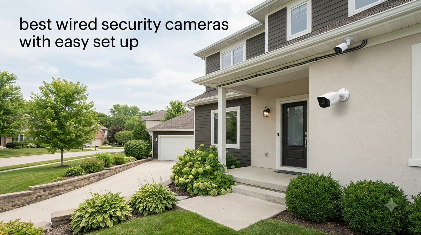 best wired security cameras with easy set up