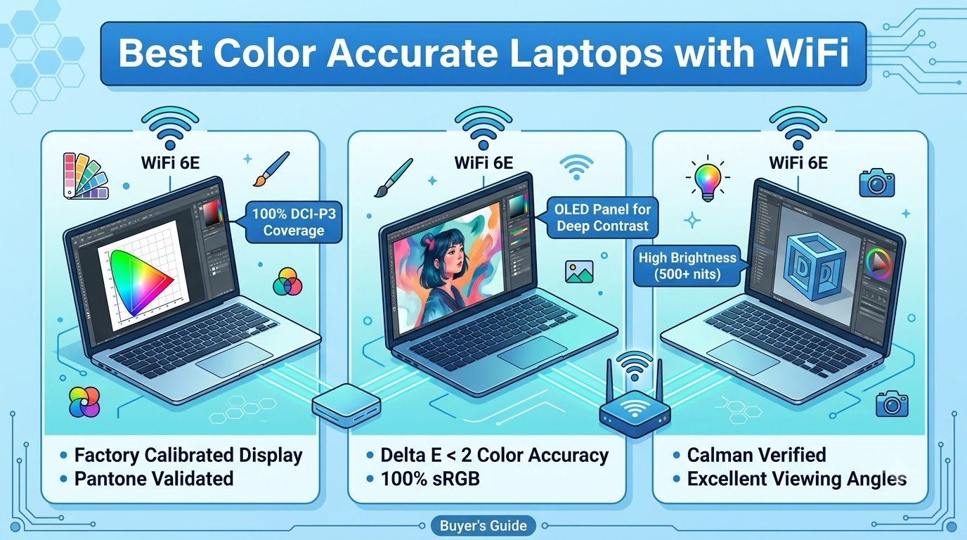 best color accurate laptops with wifi
