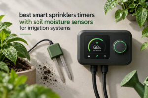 best smart sprinklers timers with soil moisture sensors for irrigation systems